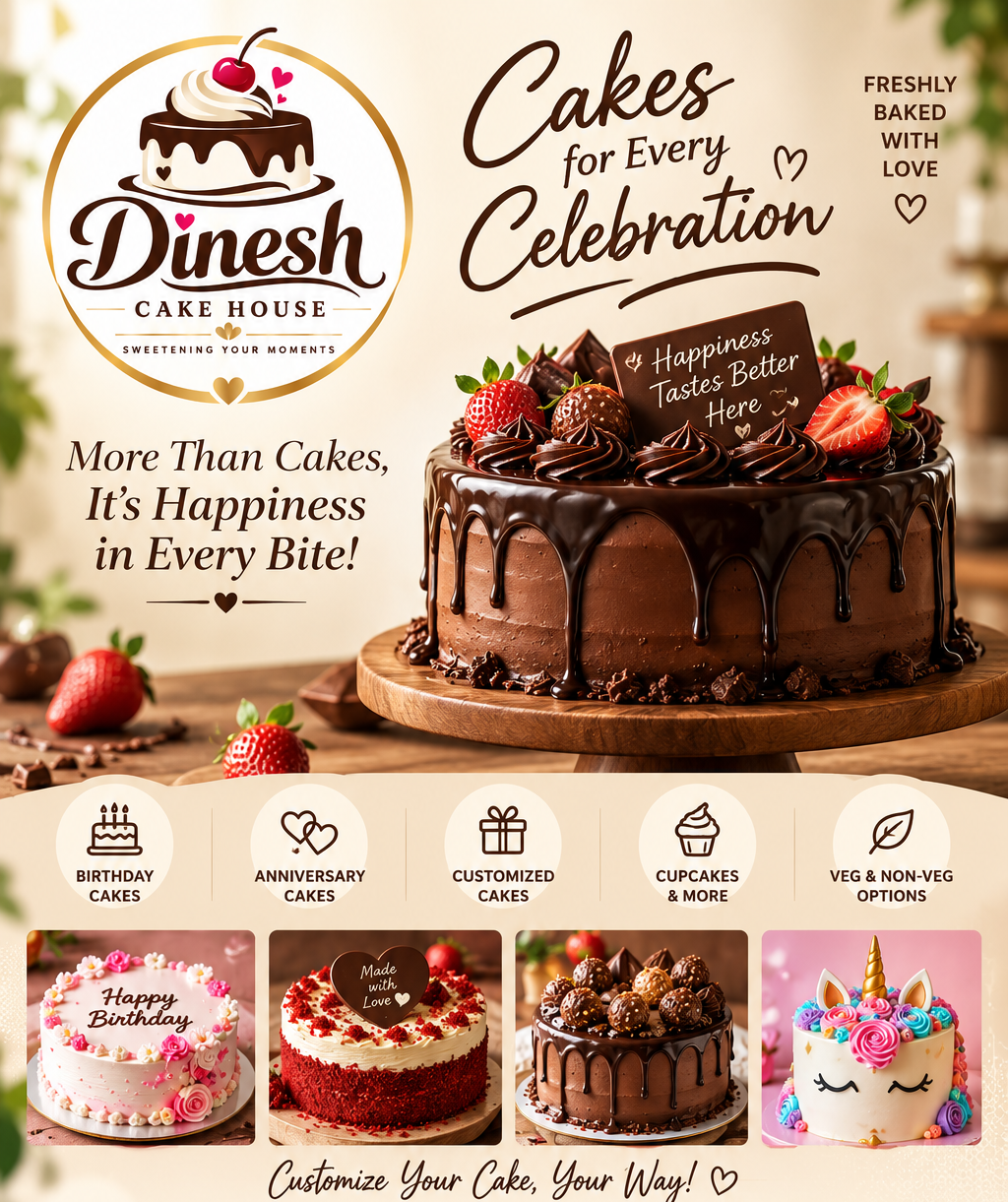 Baking at Dinesh Cake House